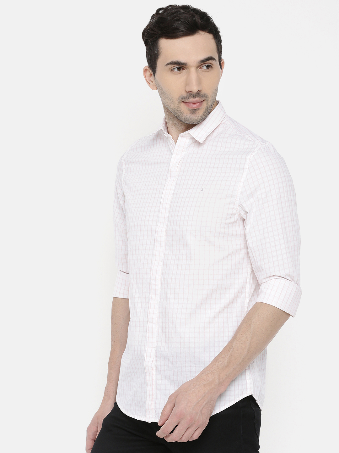 Small Check Cotton Shirt
