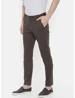 fosfene Coffee Brown Green Ankle Length Chinos
