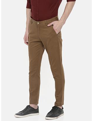 fosfene Golden Brown Ankle Length Chinos